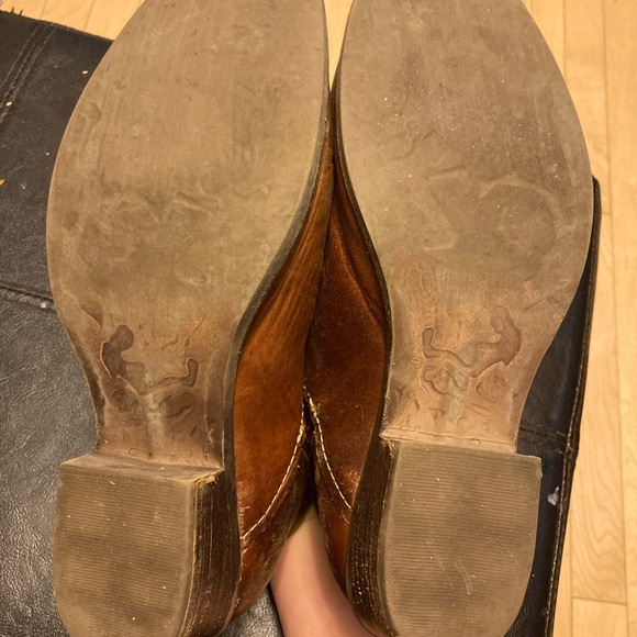 Steve Madden Leather Booties Cognac colour size8.5 - Picture 3 of 4